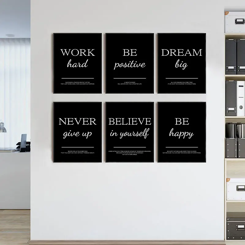 Home Office Quotes - Kutipan Inspiratif Sederhana Modern Lukisan Seni