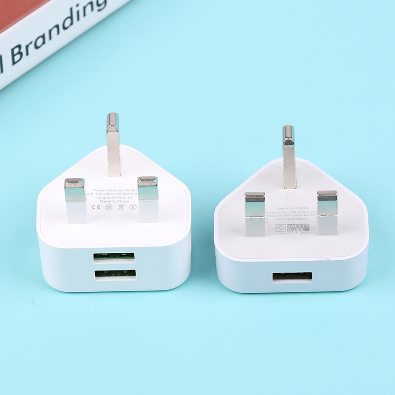 Home Office Uk - Adaptor pengisi daya dinding 3 Pin