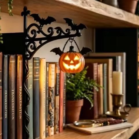 Home Office Bookshelves - Lentera Rak Buku Hantu, Lampu Rak