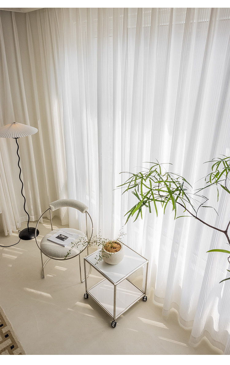 Home Office Ye - Tirai Fantasi Putih Modis Kamar Tidur