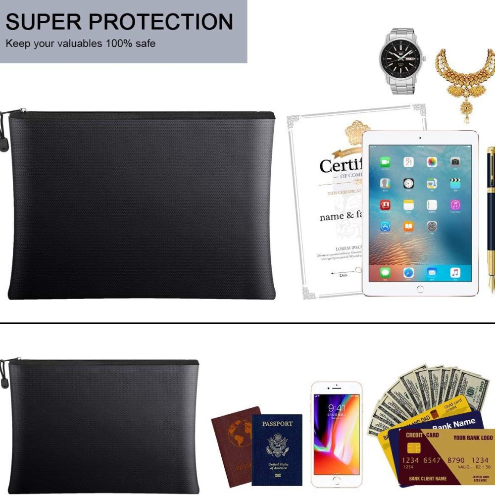 Home Office Passport - Tas Dokumen Tahan Api, Tempat Uang