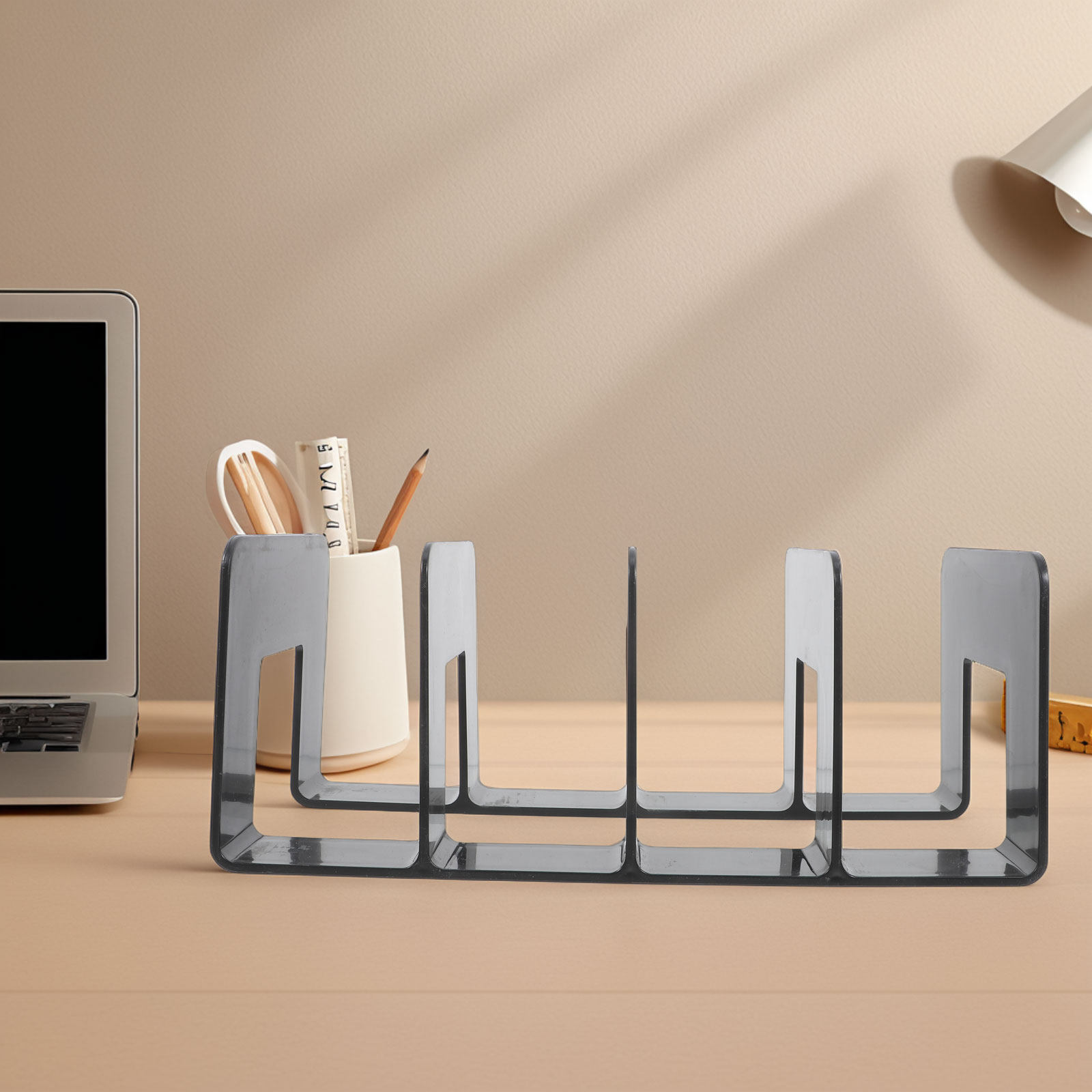 Home Office Bookshelves - Organizer Buku Meja Multikompartemen untuk Kantor,
