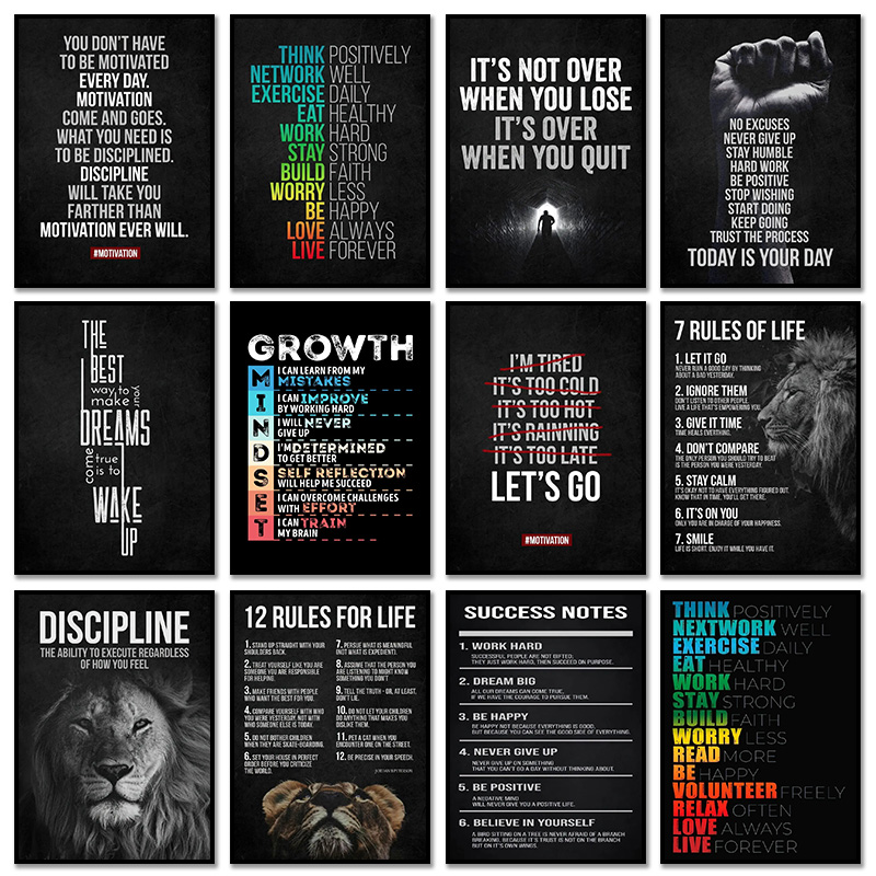 1 Buah Poster Kutipan Motivasi - Home Office Quotes ulasan dan harga