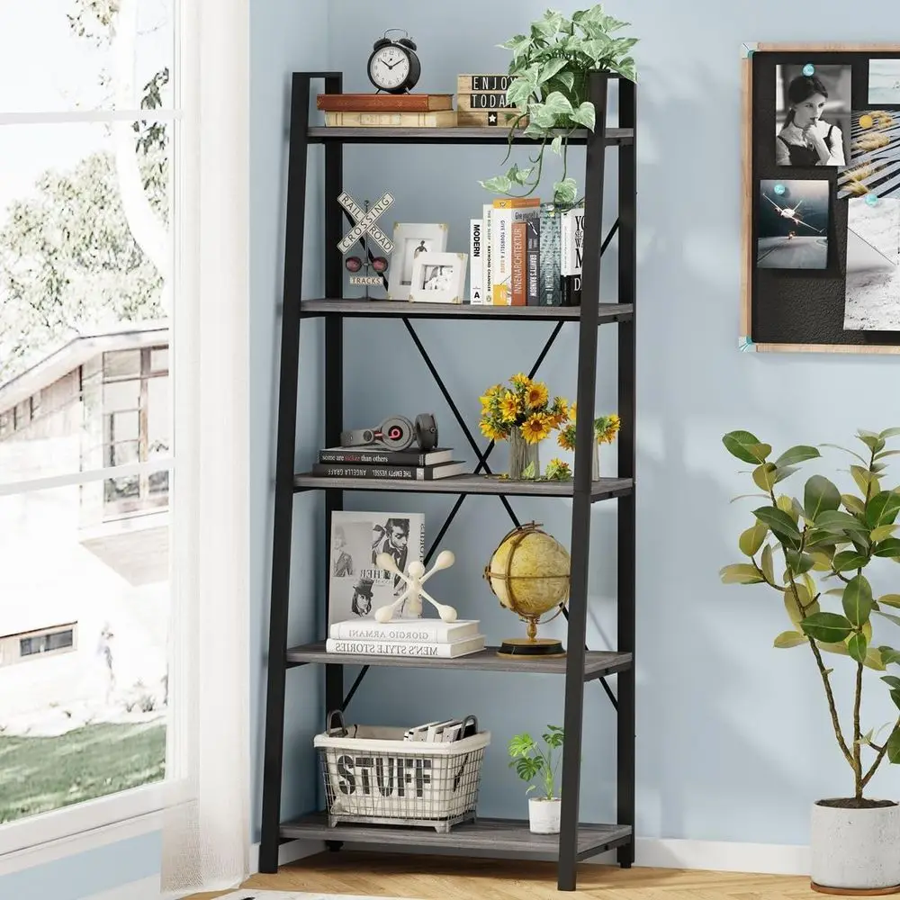 Rak Buku Tangga 5 Tingkat, Gay - Home Office Bookshelves ulasan dan harga