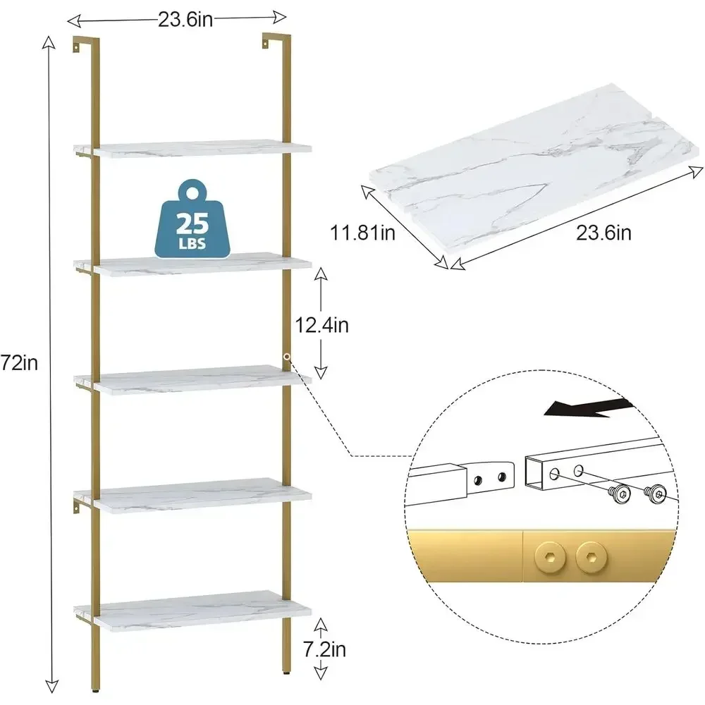 Rak Kayu Dinding 5 Tingkat Ber - Home Office Bookshelves ulasan dan harga