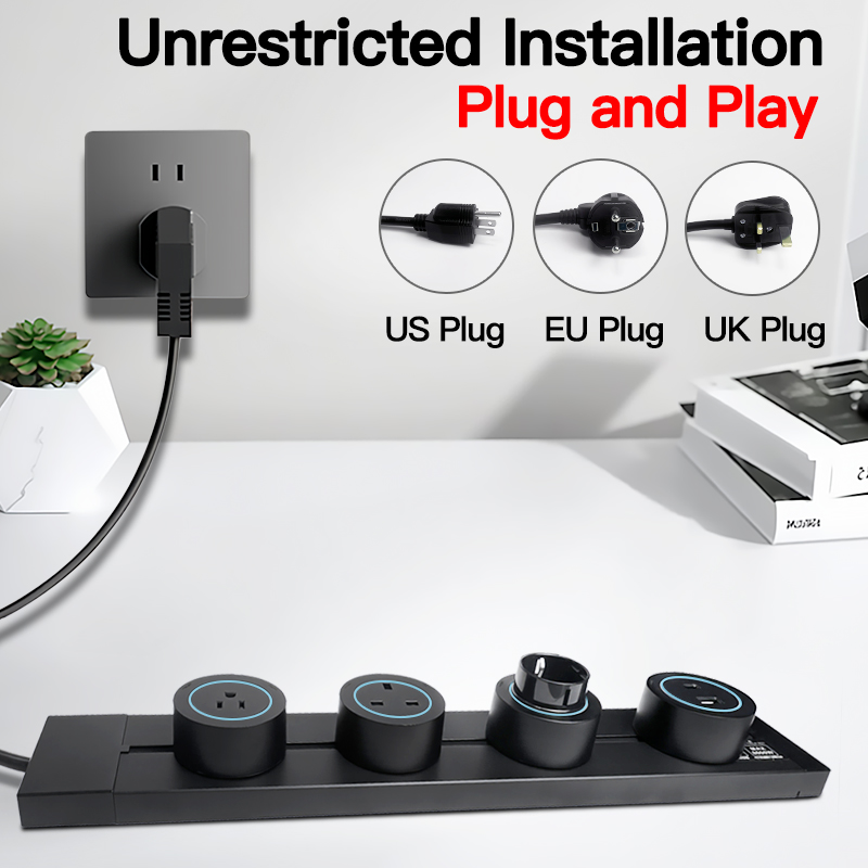 Stopkontak Dinding Grey Black  - Home Office Uk ulasan dan harga