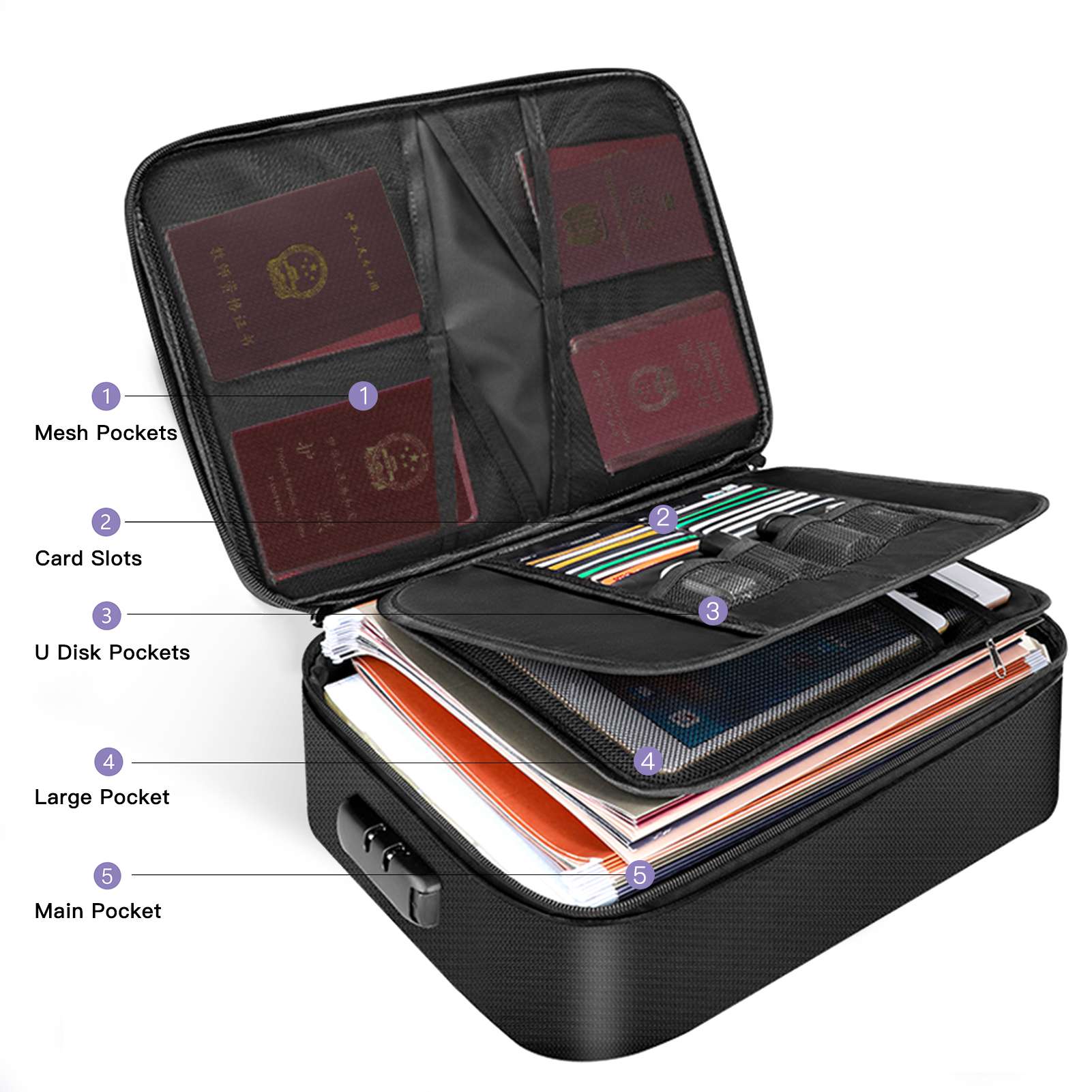 Tas Dokumen Tahan Api dengan P - Home Office Passport ulasan dan harga