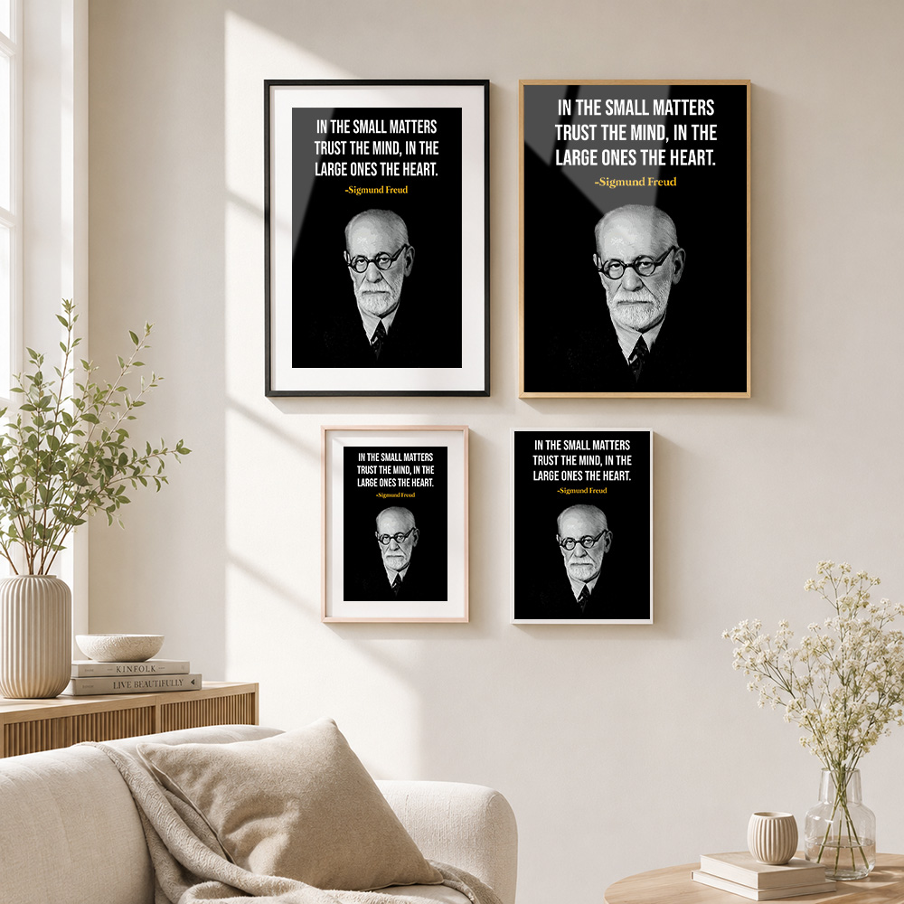 Poster Logam Kutipan Sigmund F - Home Office Quotes ulasan dan harga