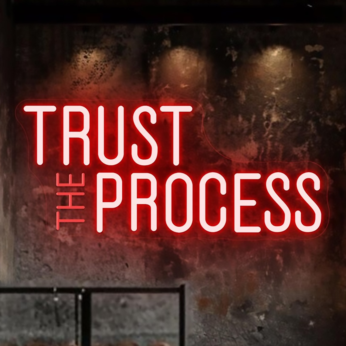Tanda Neon Trust The Process,  - Home Office Quotes ulasan dan harga