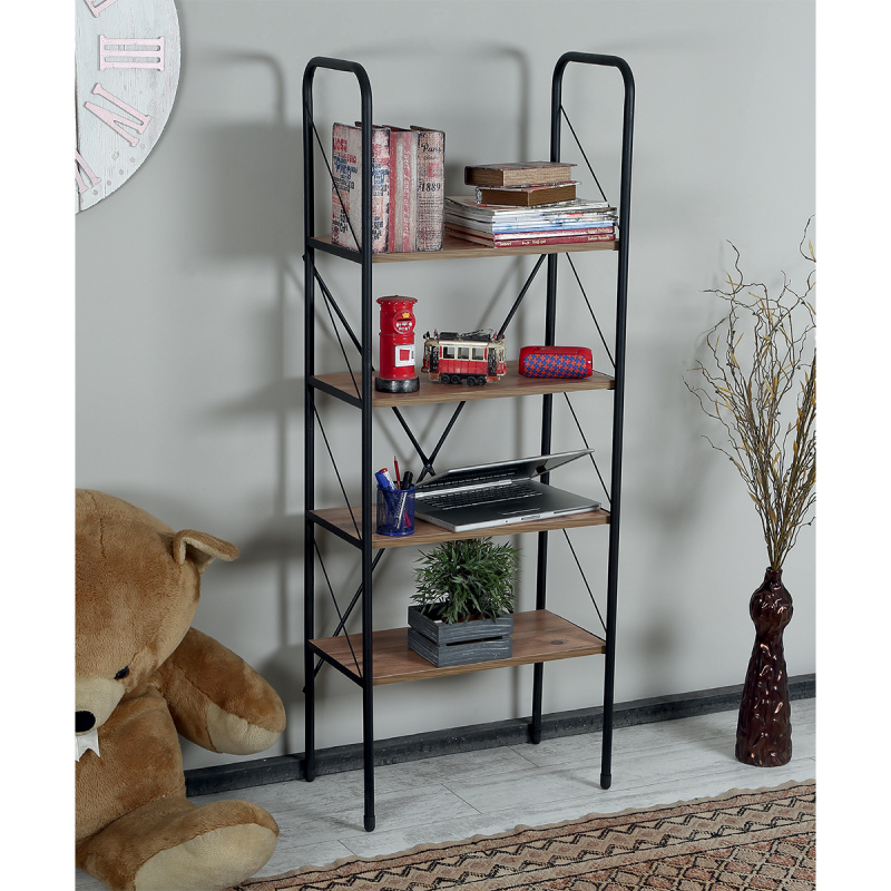 Rak Buku Kayu dengan Rangka Lo - Home Office Bookshelves ulasan dan harga