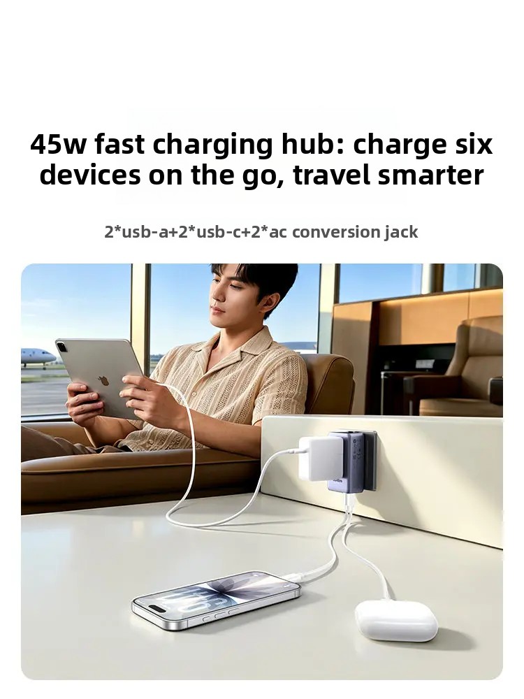 UGREEN 45W Adaptor Colokan Cha - Home Office Uk ulasan dan harga