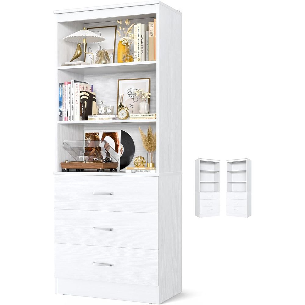 Rak Buku Kayu Putih 6 Tingkat  - Home Office Bookshelves ulasan dan harga