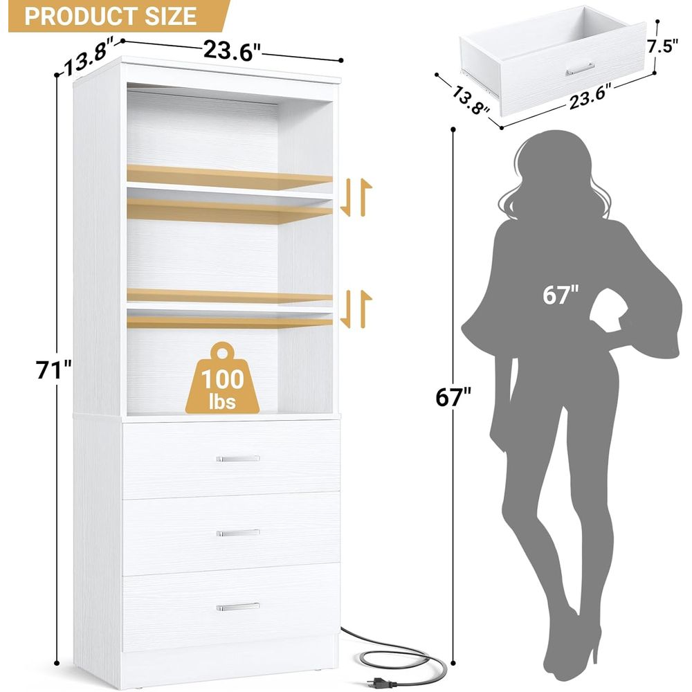 Rak Buku Kayu Putih 6 Tingkat  - Home Office Bookshelves ulasan dan harga