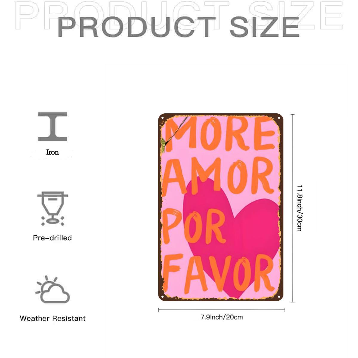 More Amor Por Favor Pink Heart - Home Office Quotes ulasan dan harga