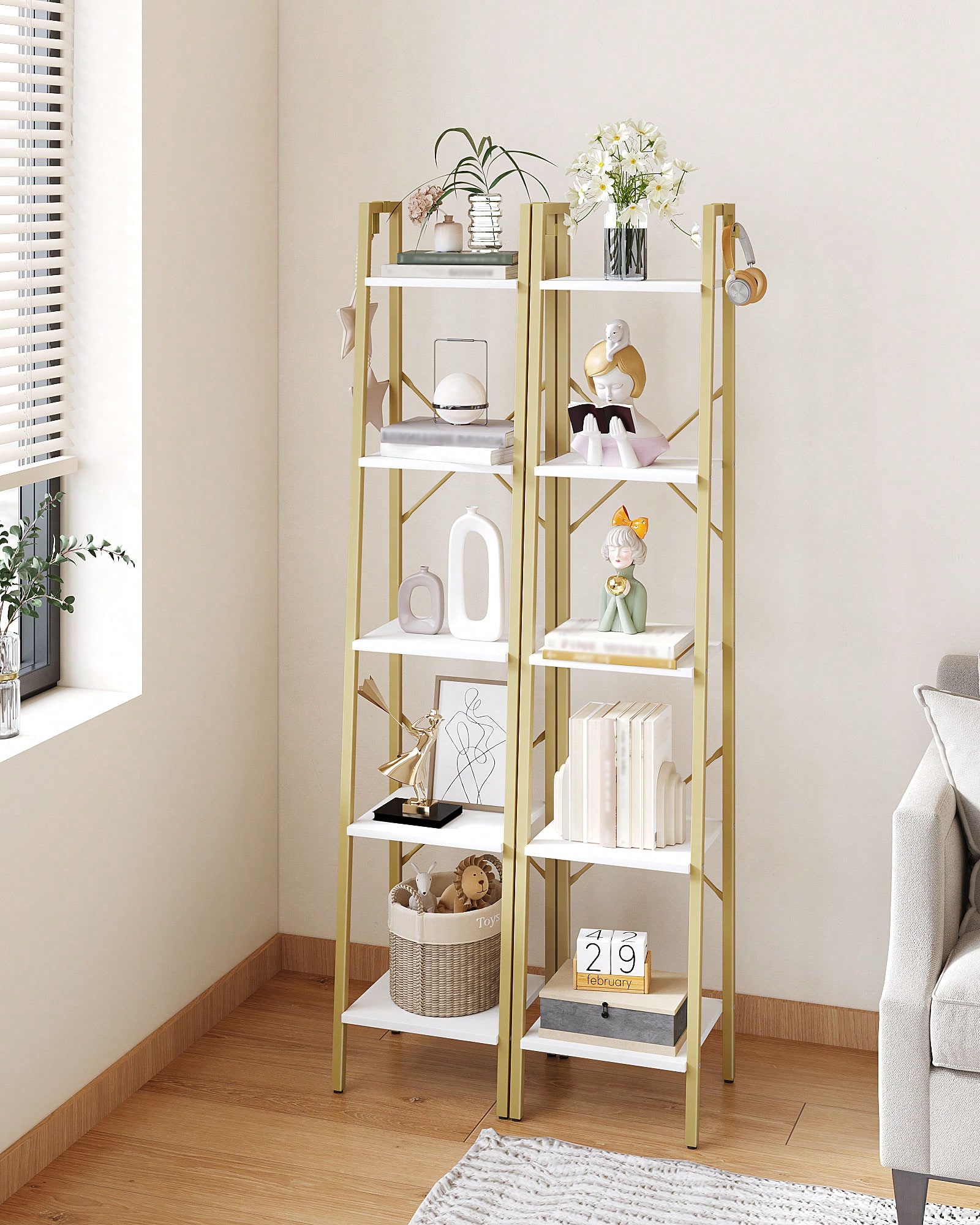 Rak Buku 5 Tingkat Model Tangg - Home Office Bookshelves ulasan dan harga