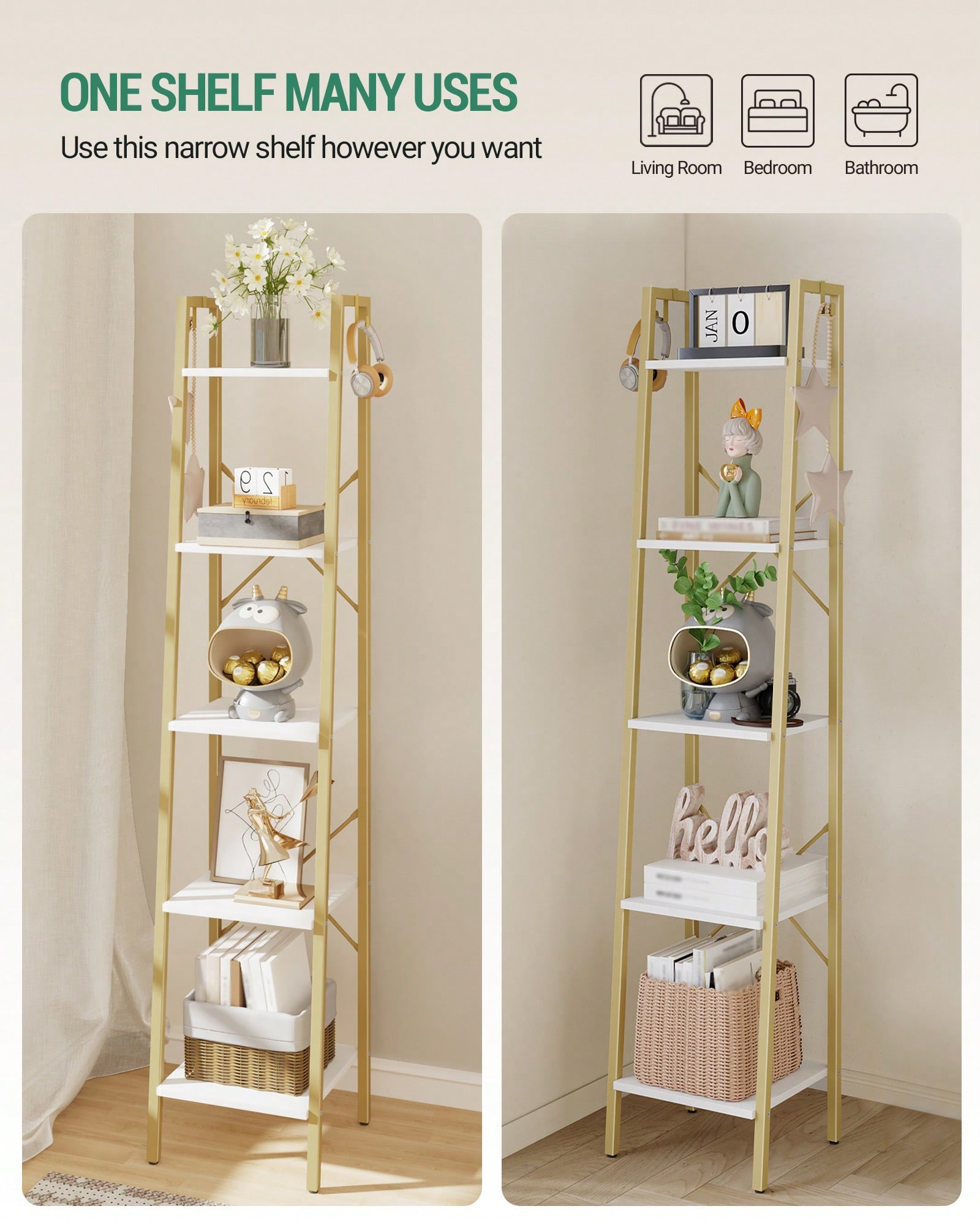 Rak Buku 5 Tingkat Model Tangg - Home Office Bookshelves ulasan dan harga