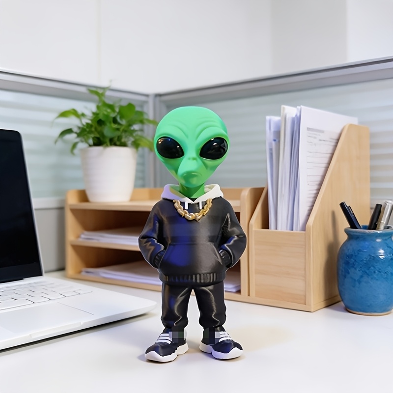 1 Buah Figur Alien Hijau denga - Home Office Bookshelves ulasan dan harga