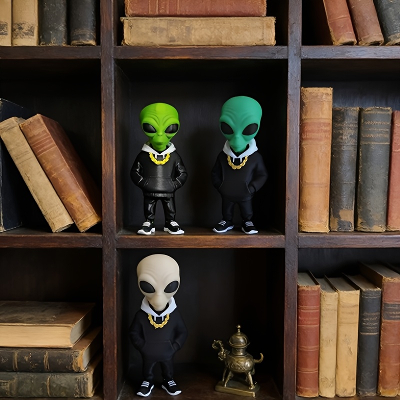 1 Buah Figur Alien Hijau denga - Home Office Bookshelves ulasan dan harga