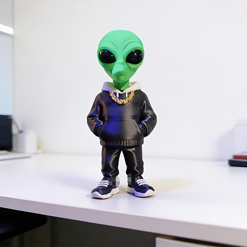 1 Buah Figur Alien Hijau denga - Home Office Bookshelves ulasan dan harga